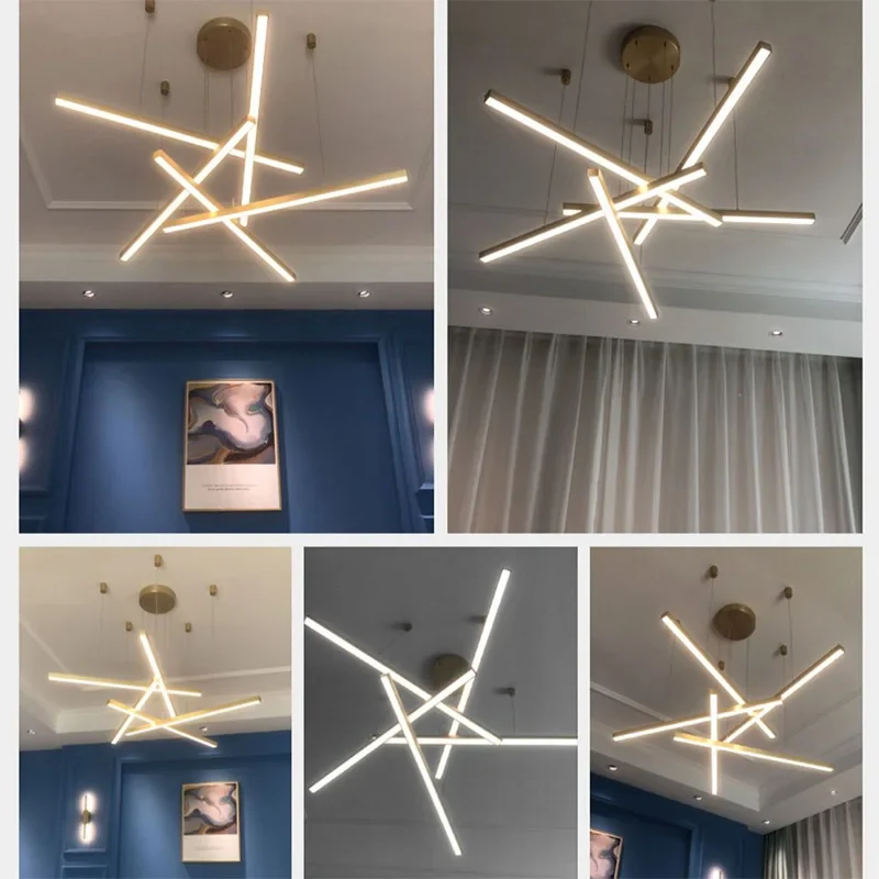 Люстра світлодіодна стельова PJ853 з пультом (Golden) 95х4см Київ - фото 9