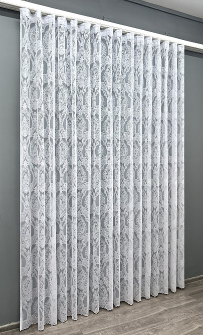 Тюль VR-Textil 1968т Жакард Білий 400х270 см (42-1004) Київ - фото 3