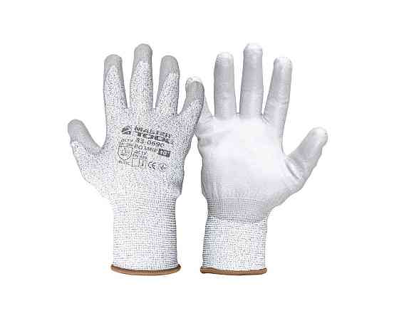 MASTERTOOL Рукавички порізостійкі MASTERTOOL армоване ПЕ волокно з поліуретановим покриттям дол Киев