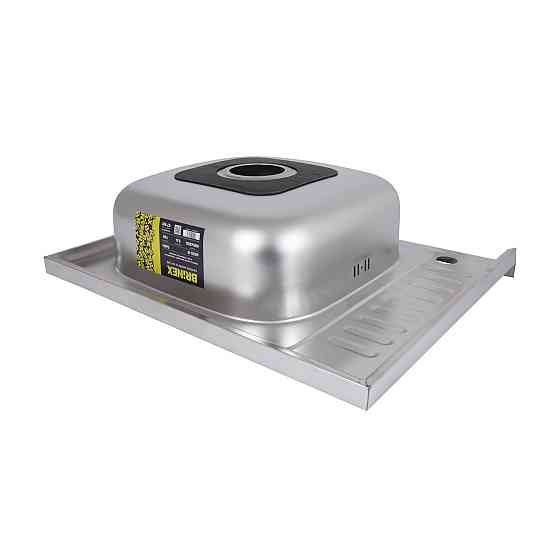 Кухонная мойка Brinex 6050-R 0,6 мм Satin (BRIN6050RSAT06) Киев