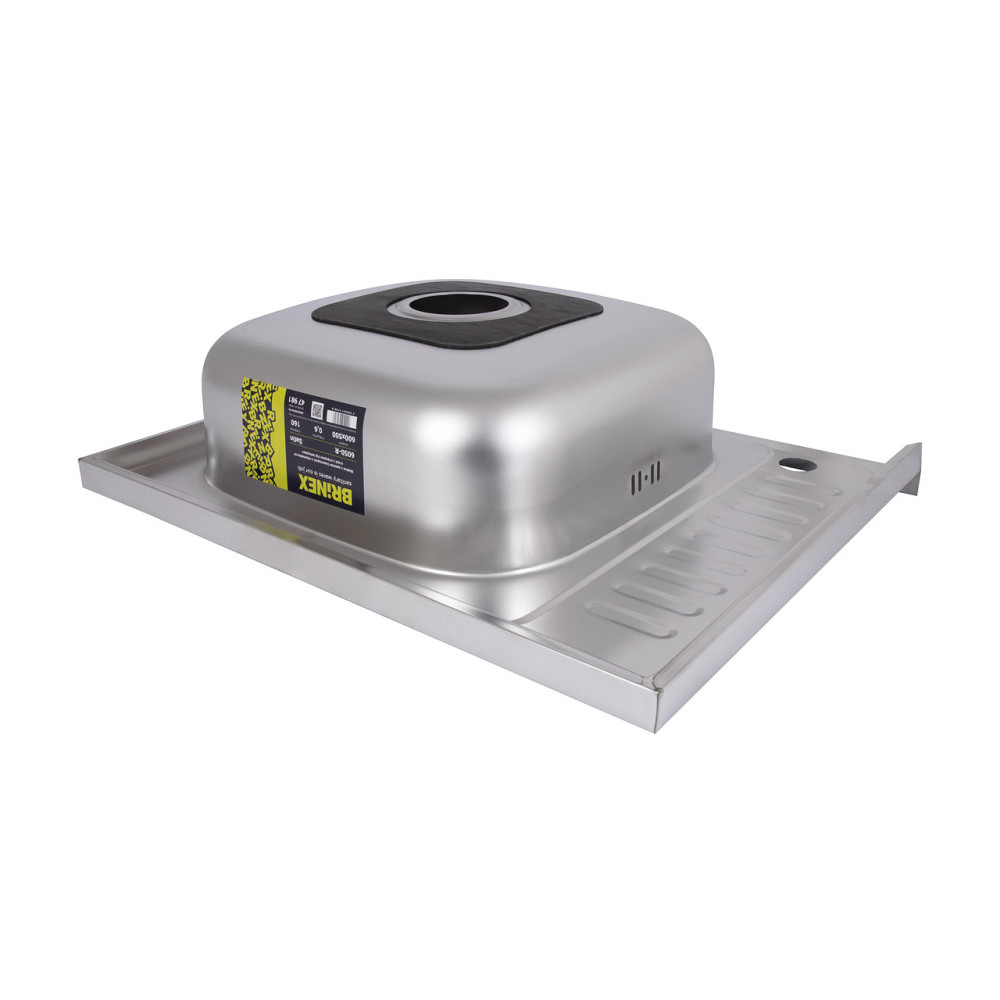 Кухонная мойка Brinex 6050-R 0,6 мм Satin (BRIN6050RSAT06) Киев - изображение 5