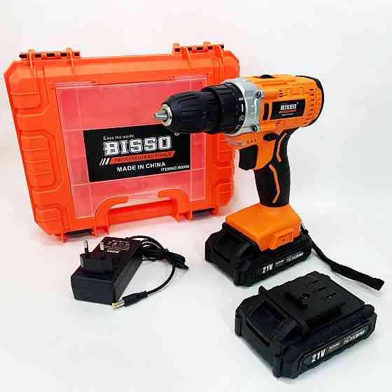 Бесщеточный шуруповерт для дома BISSO, Шуруповерт с дополнительными насадками Рабочий EM-18 Ивано-Франковск