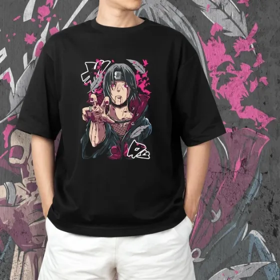 Футболка для подростка мальчика с принтом Наруто Ітачі Учіха 6 Размер 160 Anime10321 Днепр