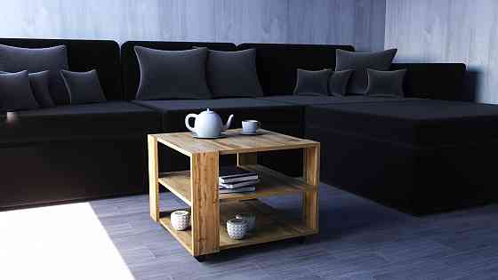 Стол журнальный Квант №4, Дуб Аппалачи, 600/600/450 Львов