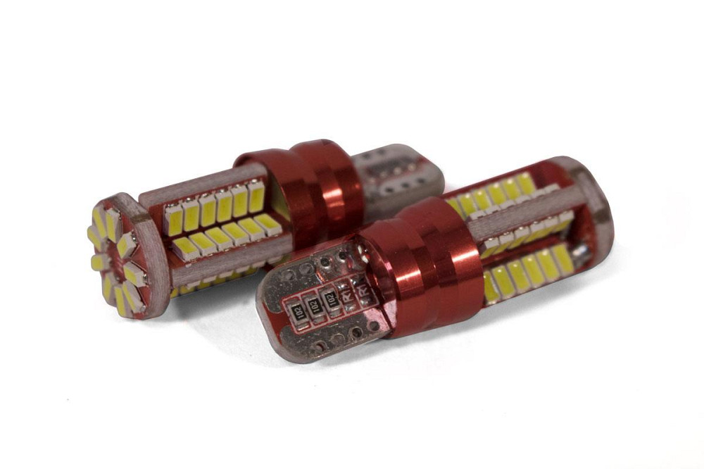 Світлодіодна лампа StarLight T10 57 (48+9) діодів SMD 12 V-24 V 3 W WHITE/Canbus/ мультиполярна/друкована плата Харків - фото 2