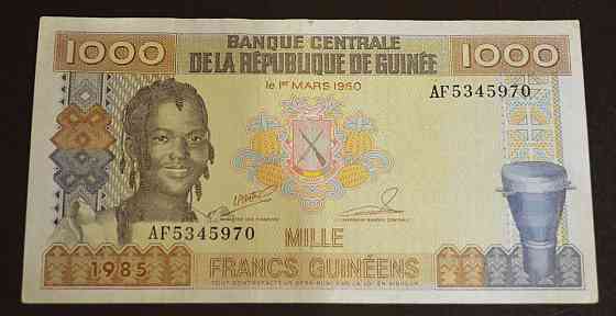 Гвінея/Guinea 1000 Francs 1985 рік Полтава