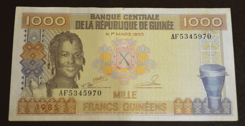 Гвинея/Guinea 1000 Francs 1985 год Полтава - изображение 1