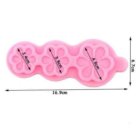Молд силиконовый Цветы 169 на 67 мм розовый Киев