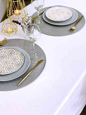 Ecotton Скатертина Ecotton DUCK 170х200 см водовідштовхувальна білого кольору White 23127 Коломия