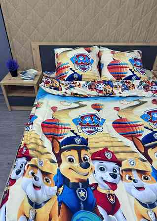 Комплект детского постельного белья Фланель, Koloco Полуторный 150х210 с разноцветным принтом (88-062) Киев