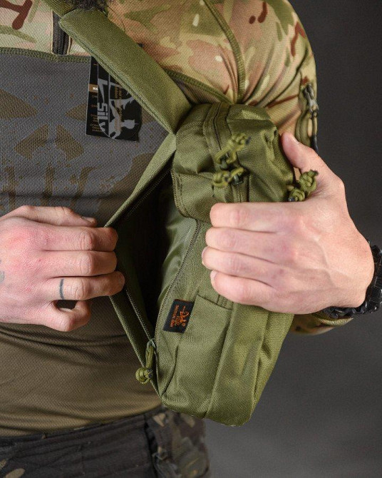 Нагрудна сумка-катура Silver knight olive ВТ3952 Одеса - фото 3