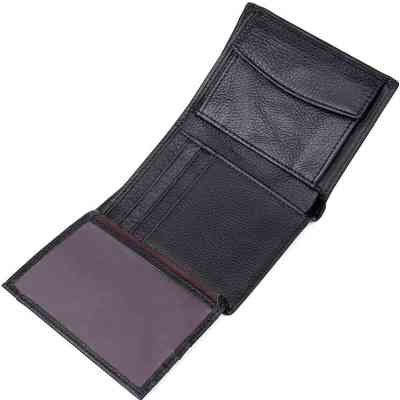 Гаманець Vintage Шкіряний Чорний (14598) Вінниця