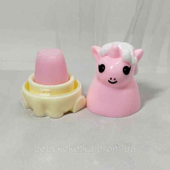 Дитячий бальзам для губ зволожувальний Magic Your Life Lip Balm Единоріжка Рожевий Львів