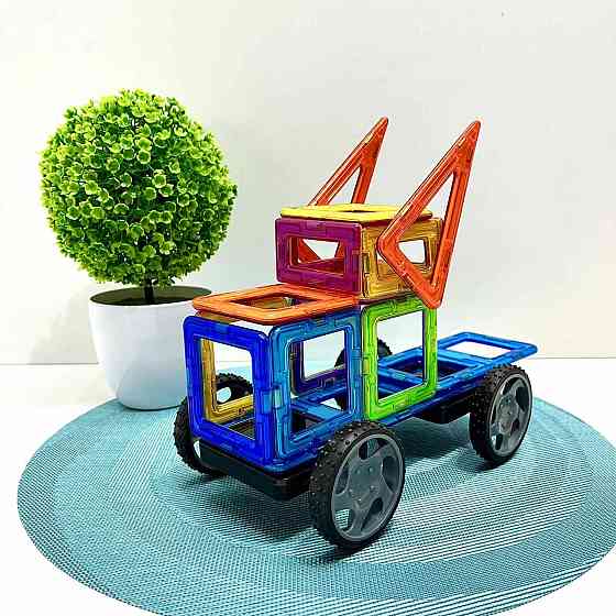 Конструктор магнітний Limo Toy Транспорт 87 деталей (LT3003) Чернигов