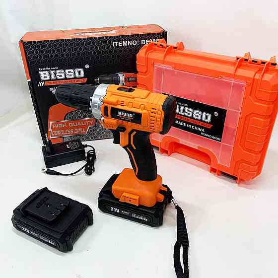 Бесщеточный шуруповерт для дома BISSO, Шуруповерт с дополнительными насадками Рабочий EM-18 Ивано-Франковск