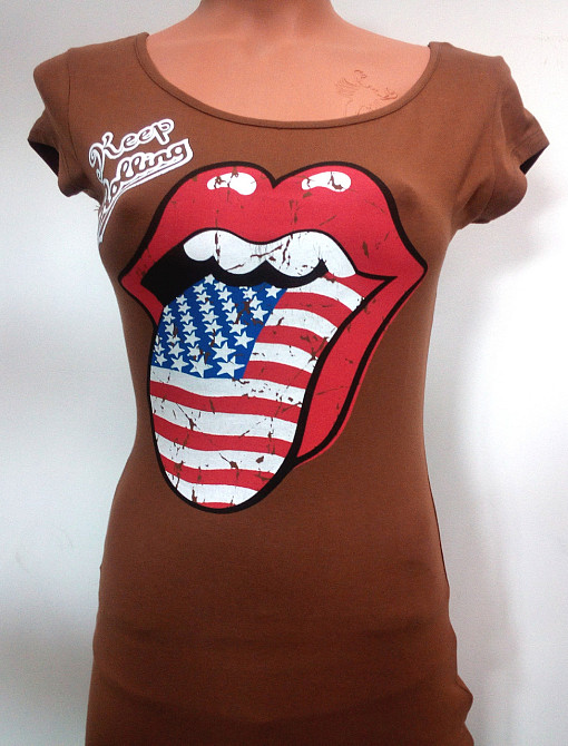 Жіноча футболка ROLLING STONES,мультик Суми - фото 1