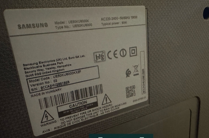 Телевизор Samsung Smart TV UE50KU6000K / 4K UHD , HDR Харьков - изображение 1