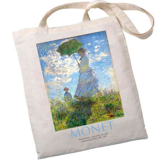 Екошопер BookOpt ВК4087 MONET Жінка з парасолькою бежевий Луцк