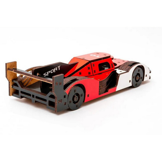Дерев'яний 3D конструктор Racing Car Puz-01037, 146 деталей Вінниця - фото 5