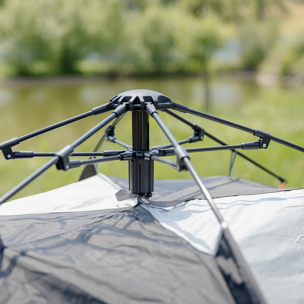 Автоматическая трехместная палатка LU-016B черная Киев - изображение 2