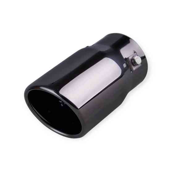 Насадка глушитель черный глянец d 70мм, l 127мм/2, внешн 76мм на Мукачево