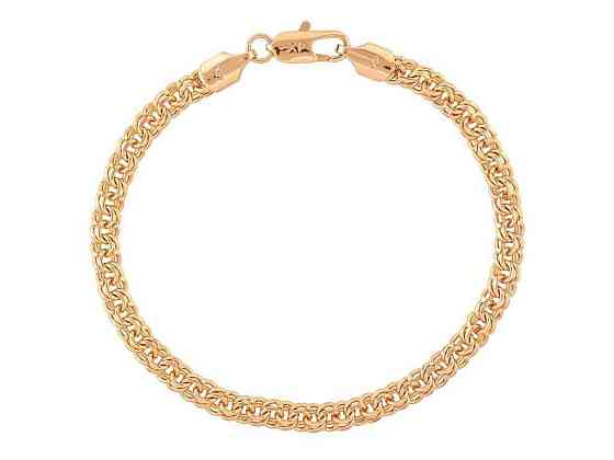 Браслет Позолота 18K Цепочка Бисмарк 20.5см х 5мм (335235) ТМ XUPING Киев