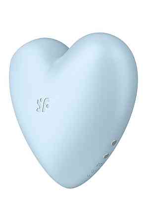 Вакуумний стимулятор-серце з вібрацією Satisfyer Cutie Heart Blue Sex Aura Київ