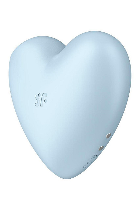 Вакуумний стимулятор-серце з вібрацією Satisfyer Cutie Heart Blue Sex Aura Київ - фото 5
