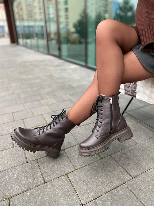 Черевики жіночі EDAN 78/1 шоколадні (зима, шкіра натуральна) (6150) Коломия - фото 2