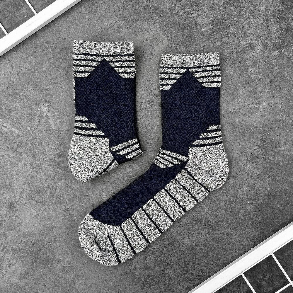 Сині з сірими вставками чоловіча шкарпетки спортивні Pobedov Heat Київ - фото 1