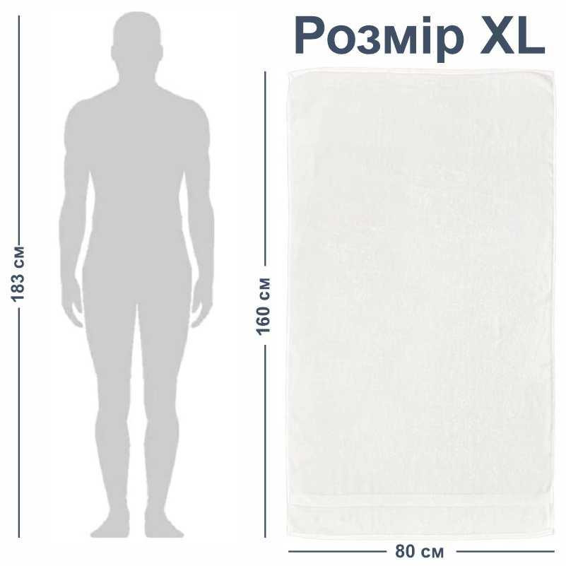 Рушник XL Lovely Svi (80 на160 см) - бавовна /махра - 600 GSM- Білий (320124) Київ - фото 6