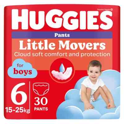 Підгузки Huggies Little Movers/Pants 6 (15-25 кг) Jumbo для хлопчиків 30 шт (5029053564302) Вінниця