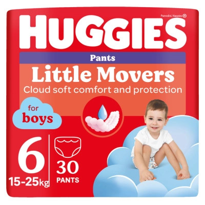 Підгузки Huggies Little Movers/Pants 6 (15-25 кг) Jumbo для хлопчиків 30 шт (5029053564302) Вінниця - фото 1