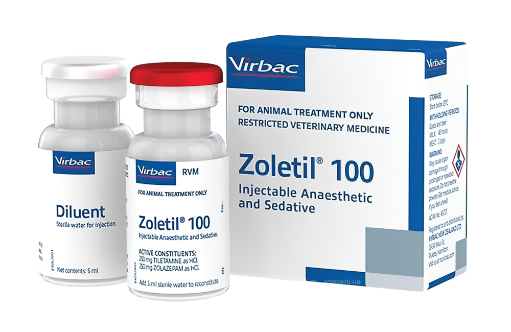 Золетил (Zoletil) 100 средство для общей анестезии кошек и собак 5 мл Virbac Винница - изображение 2