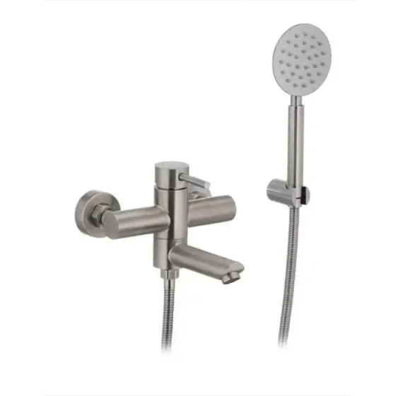 Смеситель для ванны с душевым гарнитуром WEZER EKO3-01 сатин Киев