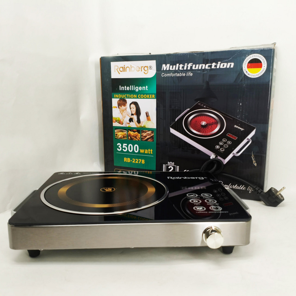 Плита бытовая переносная Rainberg RB-2278 3200Вт, Комфорка электрическая, Плита напольная мощная EN-55 Львов - изображение 2