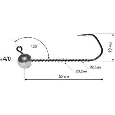 Джиг-голівка DS Barbarian 4/0 25g (3шт/уп) (3981.07.06) Вінниця
