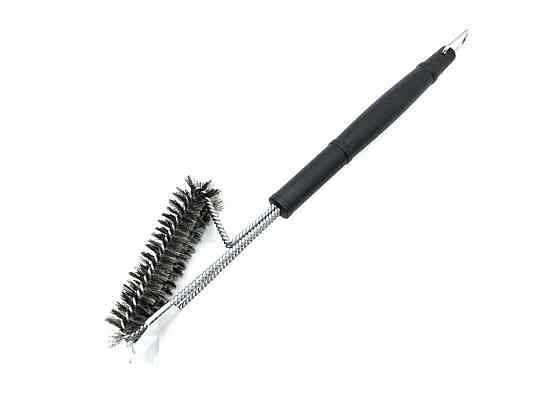 Щетка для гриля трехрядная 2в1 (щетка+скребок) GRILLI 777455 Код: 013097 Ровно