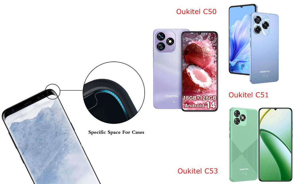 Захисне скло HyperGlass Pro для Oukitel C50, Oukitel C51, Oukitel C53 – максимальна чутливість та захист Київ - фото 3