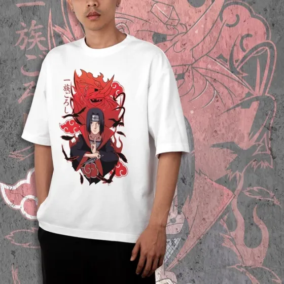 Футболка для подростка мальчика с принтом Наруто Итачи Сусано 2 WE Размер 160 Anime10509 Днепр