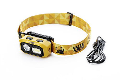 Налобний LED ліхтар з акумулятором Li-ion 3.7V 1450 мАг та сенсором Тесла СИЛА Харків - фото 1