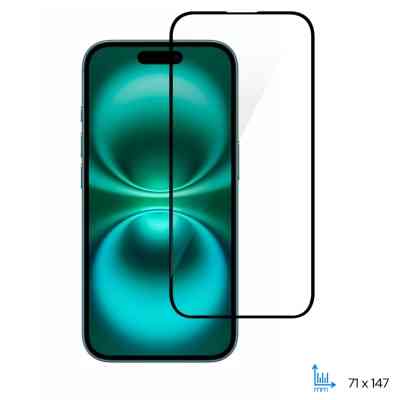 Стекло защитное 2E Apple iPhone 16 2.5D FCFG black (2E-IP-16.-6.1-SMFCFG-BB) Винница