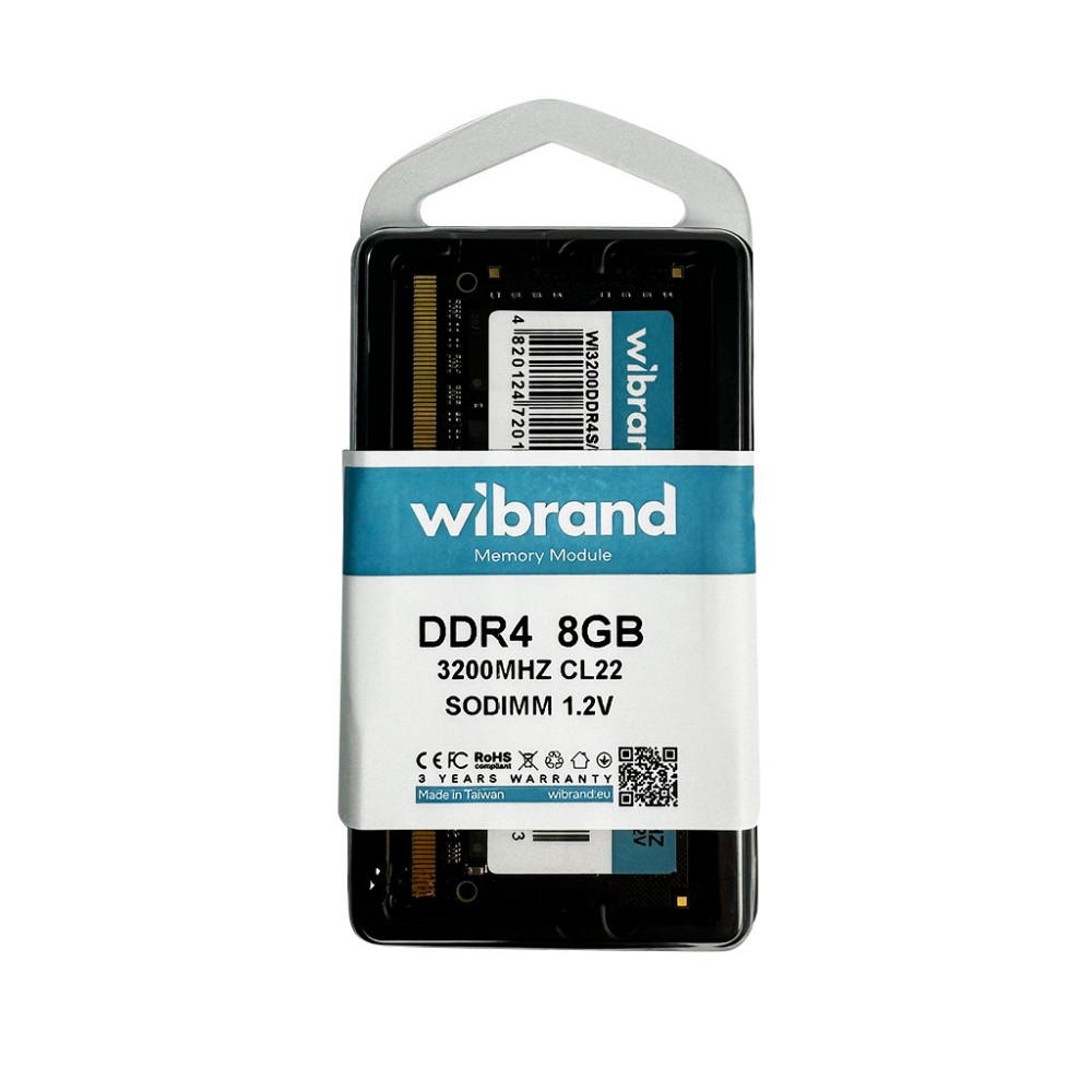 Оперативная память Wibrand DDR4 8GB 3200MHz CL22 SODIMM для ноутбука Киев - изображение 5