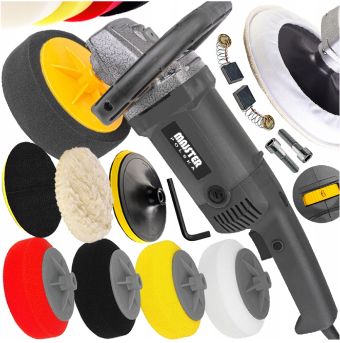 Полірувальна мішинка MAJSTER MP0441 2.6KW + 4 губки Київ - фото 1