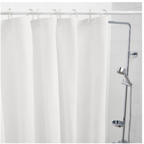 Шторка для ванної біла 180х180см Вінниця - фото 2