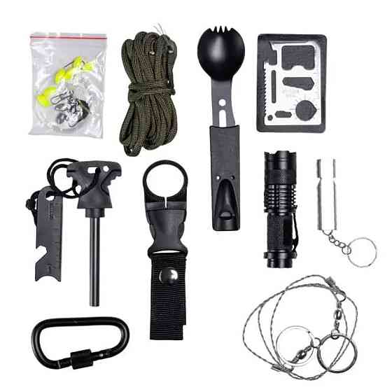 Lugi Туристичний набір інструментів для виживання 21х15х12 см похідний набір з аптечкою і лопат Київ