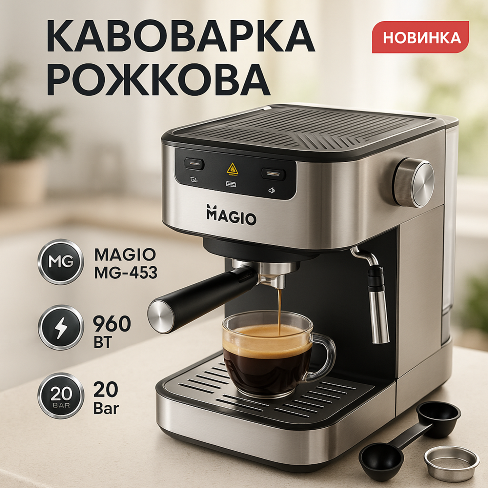 Кававарка для приготування Кава MAGIO, Кавоварка побутова для дому кухні Топ кавоварка дому CI-91 Львів - фото 20