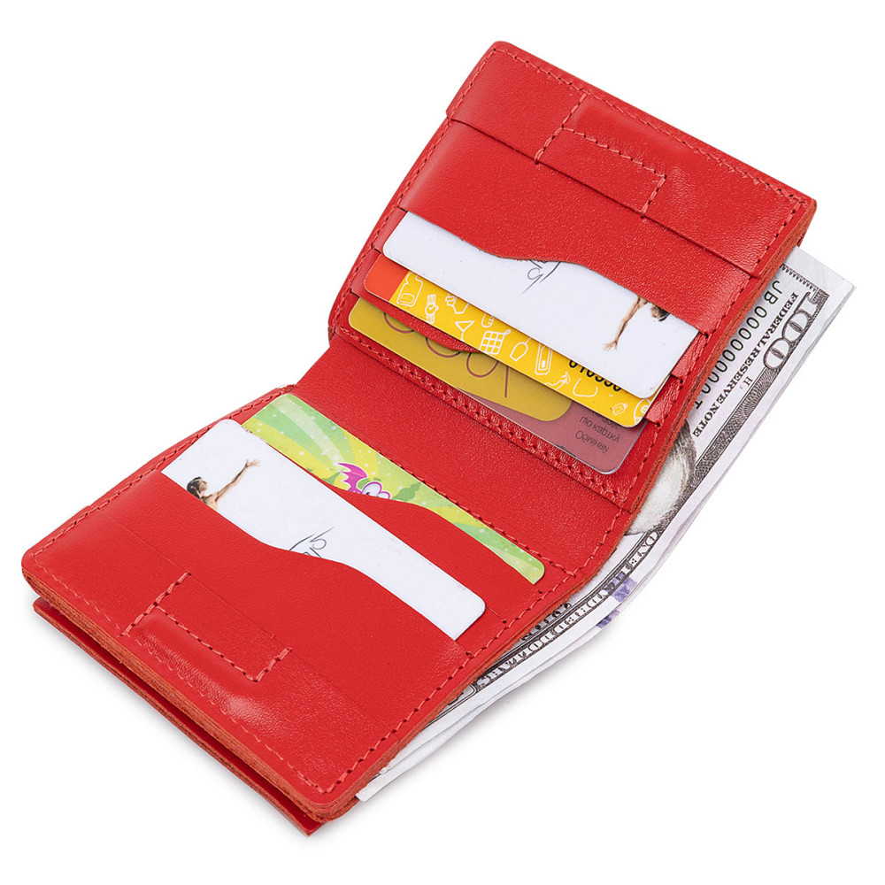 Невелике жіноче портмоне Червоний (GRANDE PELLE) Київ - фото 10