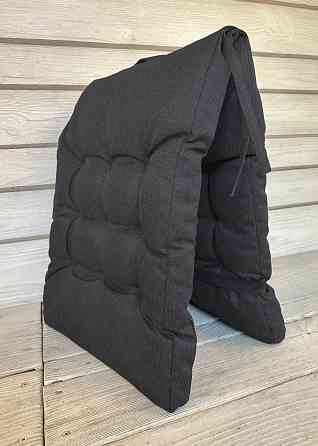 Подушка для стільців (40x120х4 см) подвійна Decorator Мальмо колір графітовий 84-159 Київ