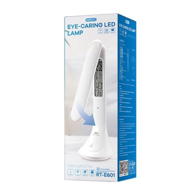 Настільна лампа Remax RT-E601 сенсорний екран microUSB (Біла) Київ - фото 3